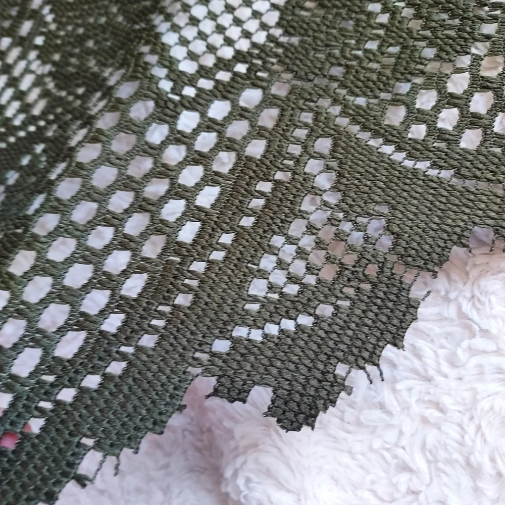 Elegant Olive Green Crochet Table Runners Set Of 5 Holiday Grandmacore Fancy